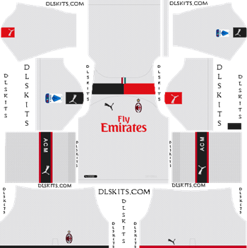 AC Milan 2019-2020 Dream League Soccer Kits & Logo Dream League Soccer Kits AC Milan Away Kit 2019-20