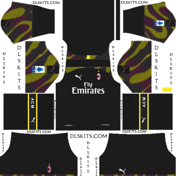 AC Milan 2019-2020 Dream League Soccer Kits & Logo Dream League Soccer Kits AC Milan Goalkeeper Away Kit 2019-20