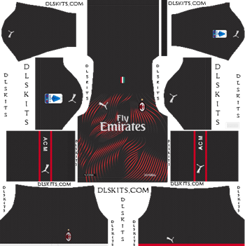 AC Milan 2019-2020 Dream League Soccer Kits & Logo Dream League Soccer Kits AC Milan Third Kit 2019-20