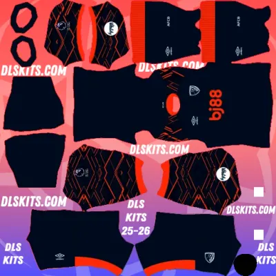 AFC Bournemouth Kit 2025-26 Goalkeeper Third Dream League Soccer Kits URL