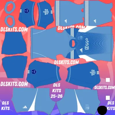 Ajax Goalkeeper Away Dream League Soccer Kit 2025-26 for DLS Mobile Game