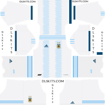 Argentina Copa America 2019 home kit - DLS 19 Kits - Dream League Soccer KITS