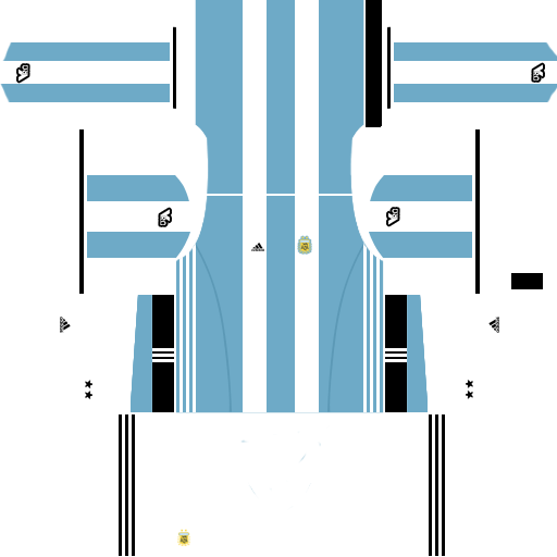 Argentina Dream League Soccer Kits Home 2 512x512 URL