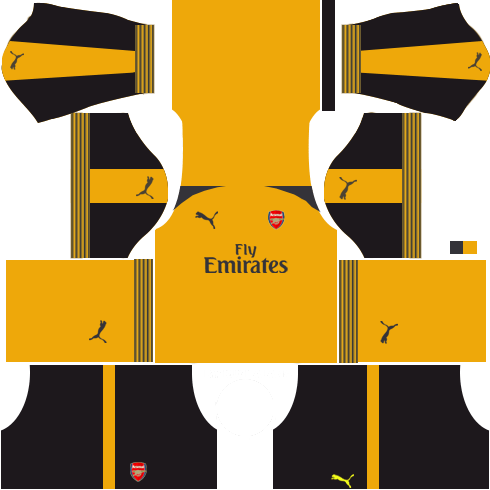 Arsenal Kit 2016-2017 Dream League Soccer Kits 512x512 URL Away