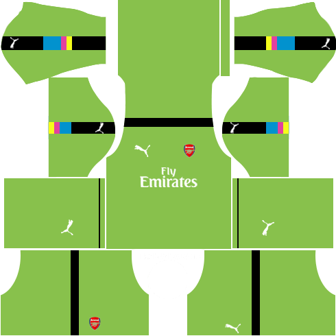 Arsenal Kit 2016-2017 Dream League Soccer Kits 512x512 URL - Goalkeeper Third
