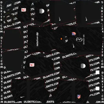 Nike Atletico Madrid Kits 2024 DLS Dream League Soccer Atletico Madrid GK Home Kit