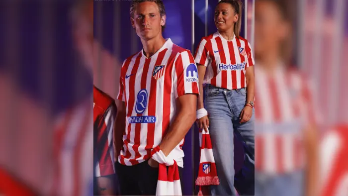 Atletico de Madrid 2025-26 Dream League Soccer Kits For DLS 26 Atletico Madrid Home Kit 2025-26