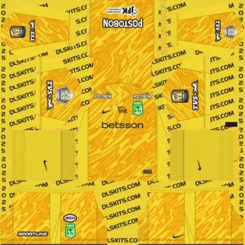 Dream League Soccer Atlético Nacional Goalkeeper Third Kit 2025 For DLS 2019