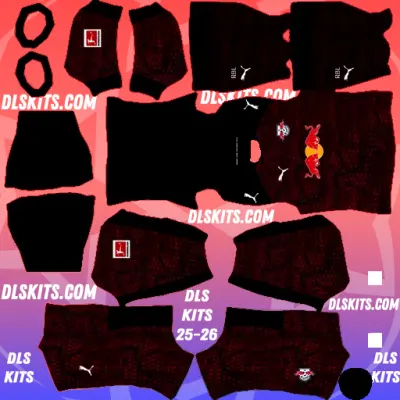 Away RB Leipzig Dream League Soccer DLS Kits 2025-26