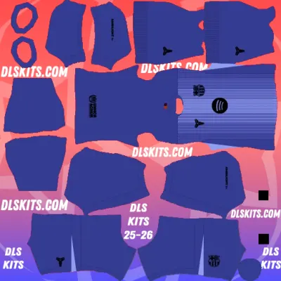 Barcelona 2025-26 Goalkeeper Away DLS Kits URL for Dream League Soccer