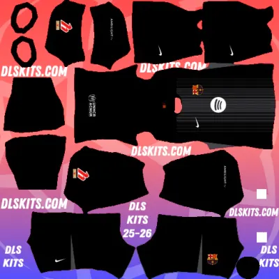 Barcelona 2025-26 Goalkeeper Third DLS Kits URL for Dream League Soccer