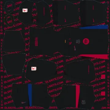 Barcelona Away Kit 2024 Dream League Soccer