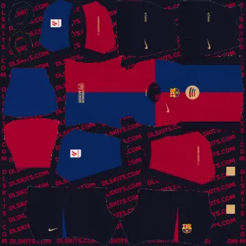 Barcelona Home Kit 2024 Dream League Soccer