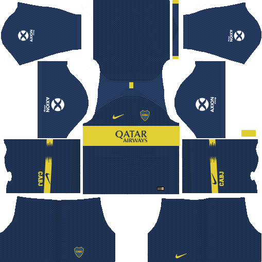 Boca Juniors 2018-19 Dream League Soccer Kits URL 512x512