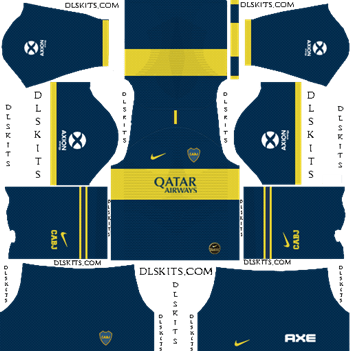 Boca Juniors 2019-2020 Dream League Soccer Kits & Logo Dream League Soccer Kits Boca Juniors Home Kit 2019-2020