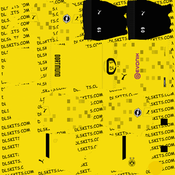 Borussia Dortmund 2020-21 Home Cup Kit - Dream League Soccer Kits - DLS Kits