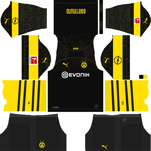 Dream League Soccer Kits Borussia Dortmund Away Kit 2018-19 URL 512x512
