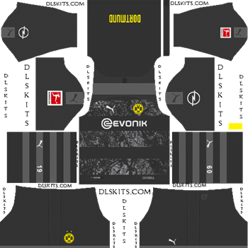Borussia Dortmund 2019-2020 Dream League Soccer Kits & Logo Dream League Soccer Kits Borussia Dortmund Away Kit 2019-20