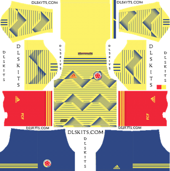 Colombia Copa America Home Kit 2019 DLS 19 Kits Dream League Soccer