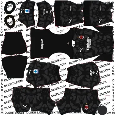 DLS AC Milan Goalkeeper Home Kit 2024 Dream League Soccer