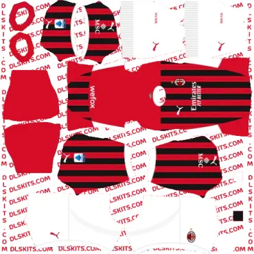 DLS AC Milan Home Kit 2024 Dream League Soccer