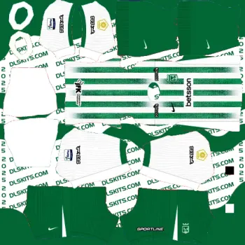 Atlético Nacional 2025-26 Liga BetPlay Dream League Soccer Kits DLS Atlético Nacional Home Kit 2025