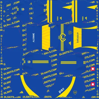 DLS CA Boca Juniors Home 2024 Dream League Soccer Kit