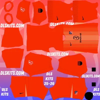 Atletico de Madrid 2025-26 Dream League Soccer Kits For DLS 26 Dream League Soccer Atletico de Madrid 2025-26 Goalkeeper Third Kits