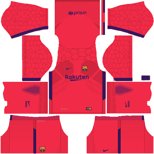 Dream League Soccer Barcelona FC Home Goalkeeper Kits 2018 512x512