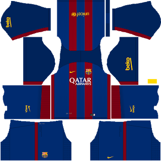 Dream League Soccer Barcelona Home Kit 2016 URL 512X512