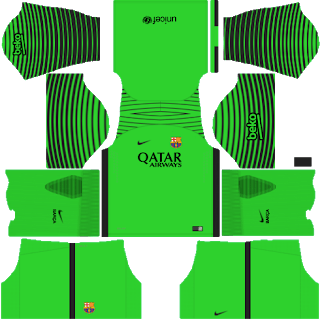 Dream League Soccer Barcelona Kit 2016 for Goalkeeper Home