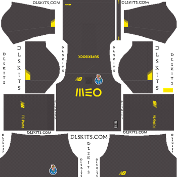 FC Porto 2019-2020 Dream League Soccer Kits & Logo Dream League Soccer Kits FC Porto Goalkeeper Home Kit 2019-20