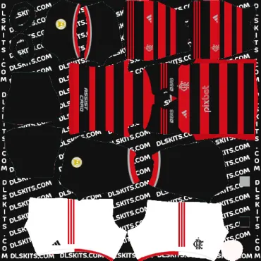 Flamengo Home Kit 2023 For Dream League Soccer