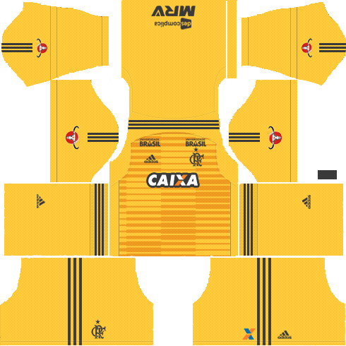 Dream League Soccer Kits Flamengo 2018-19 Goalkeeper Kit 512x512 URL