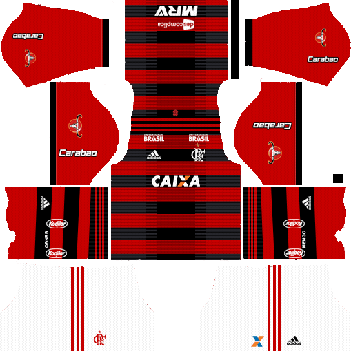 Dream League Soccer Kits Flamengo 2018-19 Kit 512x512 URL