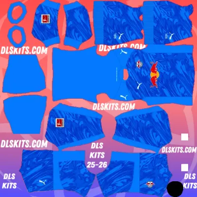 Goalkeeper Home RB Leipzig Dream League Soccer Kits 2025-26