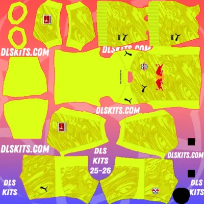 Goalkeeper Third RB Leipzig 2025-26 Dream League Soccer Kits URL