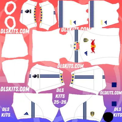 Leeds United 2025-26 Dream League Soccer Kits For DLS 26 Leeds United Home 2025-26 Dream League Soccer Kits for DLS 25