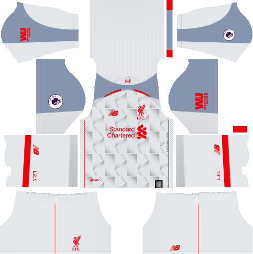 New Red Pepper Dream League Soccer Kits Liverpool 2018-19 Liverpool Kit 2018-19 Dream League Soccer Kits