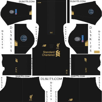 Liverpool FC 2019-2020 Dream League Soccer Kits & Logo Liverpool Goalkeeper Home Champions League 2019-20 - DLS 19 Kits - Dream League Soccer Kits