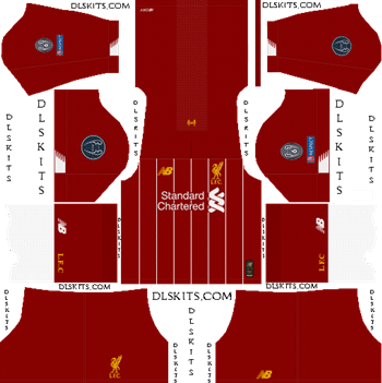 Liverpool FC 2019-2020 Dream League Soccer Kits & Logo Liverpool Home Champions League 2019-20 - DLS 19 Kits - Dream League Soccer Kits