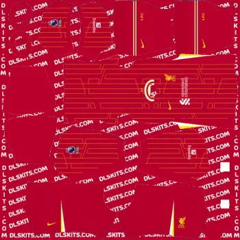 Liverpool Home Kit 2024 For Dream League Soccer