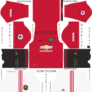 Manchester United Home Kit 2019-20 - DLS 19 Kits - Dream League Soccer Kits URL