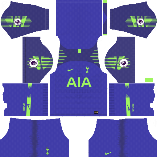 Nike Tottenham Hotspur 2018-19 Dream League Soccer Kits & Logo Tottenham Hotspur Goalkeeper 2018-19 Kit Dream League Soccer Kits URL 512x512