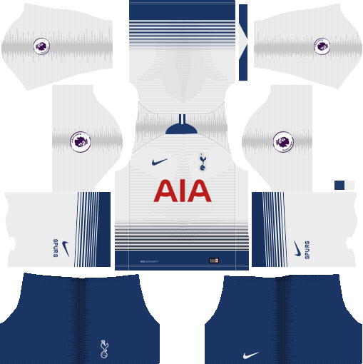 Nike Tottenham Hotspur 2018-19 Dream League Soccer Kits & Logo Nike Home Tottenham Hotspur 2018-19 Dream League Soccer Kits