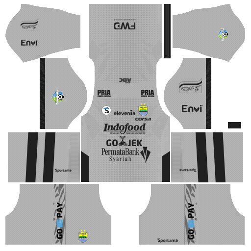 Goalkeeper Persib Bandung 2018-19 Dream League Soccer 512x512 Kits URL - Away