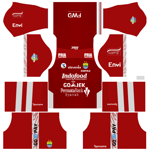 Goalkeeper Persib Bandung 2018-19 Dream League Soccer 512x512 Kits URL - Home