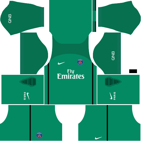 (PSG) Paris Saint Germain 2016-17 Dream League Soccer Kits Paris Saint Germain PSG Goalkeeper Kit 2016-17 Dream League Soccer Kits
