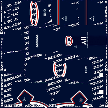 Paris Saint-Germain (PSG) 2021-22 Dream League Soccer Kits PSG Home Kit 2021 - Dream League Soccer Kits - DLS 21 Kits