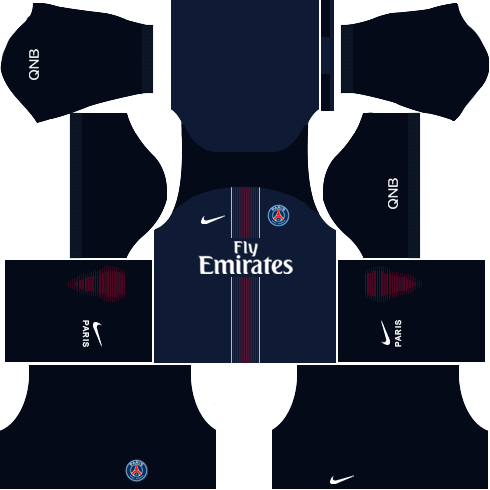 (PSG) Paris Saint Germain 2016-17 Dream League Soccer Kits PSG Kit 2016 17 DLS Kits